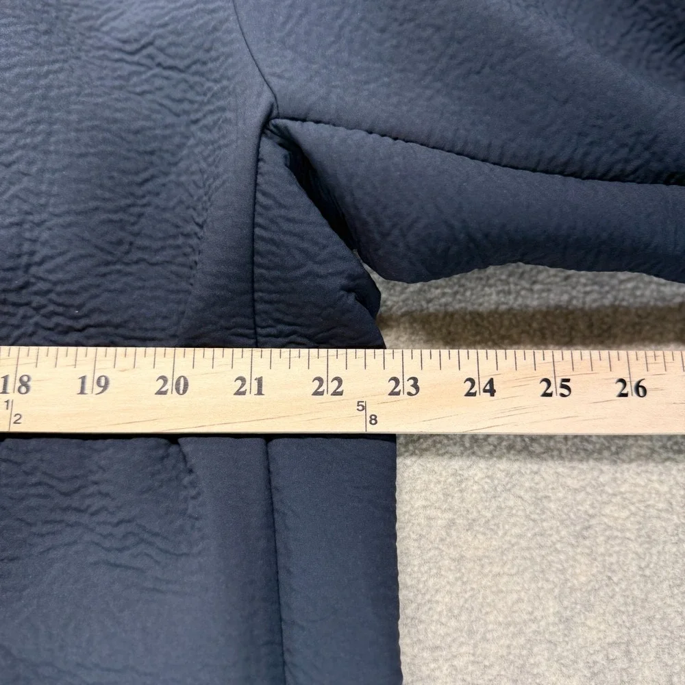 Nike Mens Pullover Jacket Navy Blue Mock Neck Zipper Long Sleeve Pockets Size L